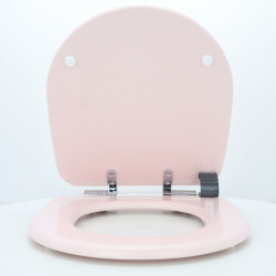 Abattant WC JACOB DELAFON ALTAIR Rose Satiné Frein de chute Fait Sur Mesure