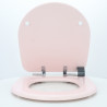 Abattant WC JACOB DELAFON ALTAIR Rose Satiné Frein de chute Fait Sur Mesure
