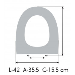 Abattant WC JACOB DELAFON ODEON UP PANACHE Fait Sur Mesure