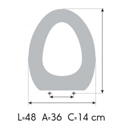 Abattant WC JACOB DELAFON PORTRAIT Fait Sur Mesure