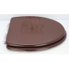 Abattant WC JACOB DELAFON PRESQUI'LE Chocolat Frein De Chute Fait Sur Mesure