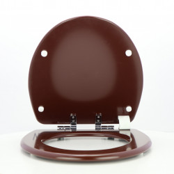 Abattant WC JACOB DELAFON PRESQUI'LE Chocolat Frein De Chute Fait Sur Mesure