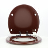 Abattant WC JACOB DELAFON PRESQUI'LE Chocolat Frein De Chute Fait Sur Mesure