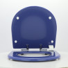 Abattant WC JACOB DELAFON ODEON UP COMPACT Bleu Électrique Fait Sur Mesure