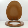 Abattant WC JACOB DELAFON PORTRAIT Noyer Clair Fait Sur Mesure