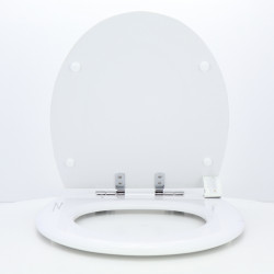Abattant WC JACOB DELAFON PRESQU'ILE Blanc Frein De Chute Fait Sur Mesure